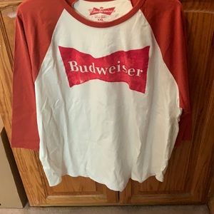 Men’s Lucky Brand Budweiser 3/4 sleeve T-shirt